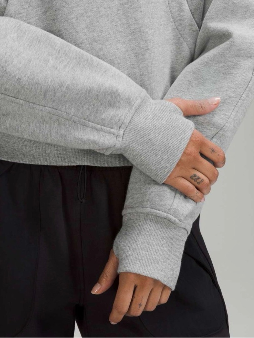 Lululemon Scuba Oversized Half-Zip Hoodie ~ XS/S ~ Heathered Grey - Picture 11 of 13